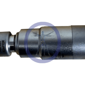 A close up of the bottom end of a drill