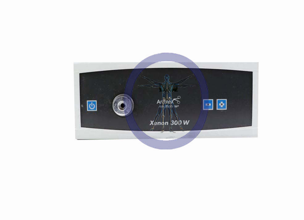 Arthrex AR-3595SP Light Source with touch controls and a stylized mosquito graphics on its display.
