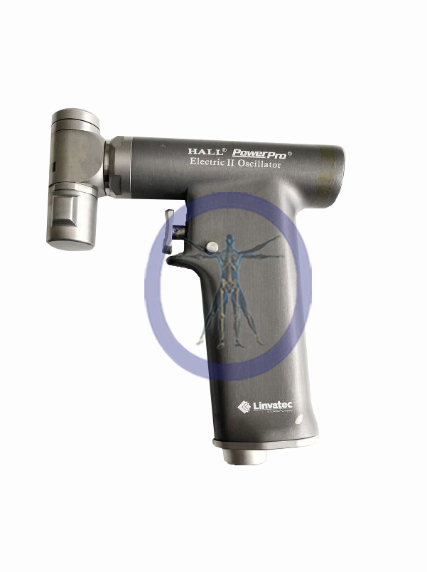 A Hall Power Pro PRO6125 Electric Sagittal Saw with branding and a small human muscle diagram on its body.