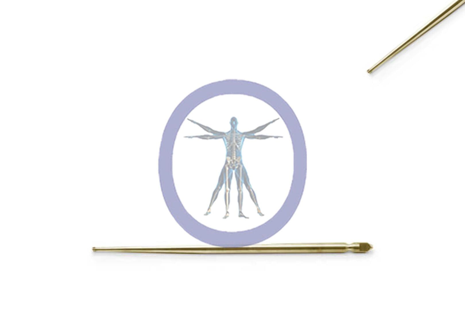 Illustration of the Round Bur 3.0 MM 8 Flute Carbide Xomed Medium inside a purple circle, with two gold pens lying diagonally on a white background.