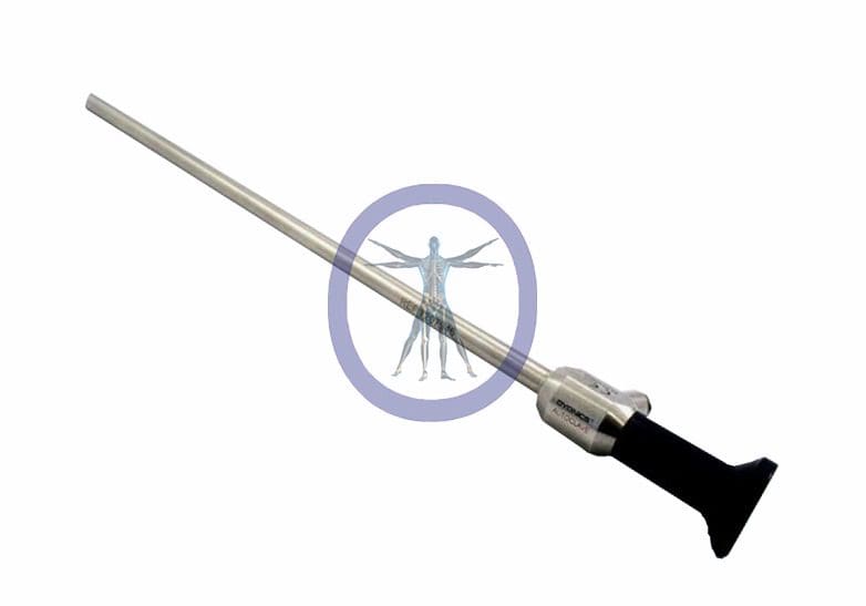 Telescopic Smith&Nephew-7207946 10.0 mm 45° Autoclavable Laparoscope with a no-fishing symbol featuring a fish on a white background.